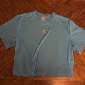 Adidas Sky Blue Tee with Logo